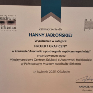 Wyróżnienie w konkursie 